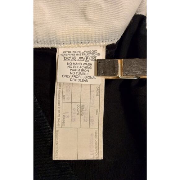 Vintage Emporio Armani Italy Mini Skirt Runway/Y2K Utility Navy – Model ZM7214 - Picture 7 of 11